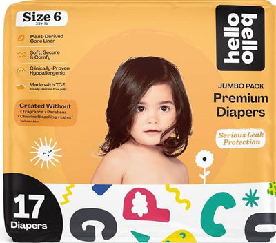 Hello Bello - Diaper Alpha Size 6 Over 35lb - Ea Of 1-18 Ct - Orca Market