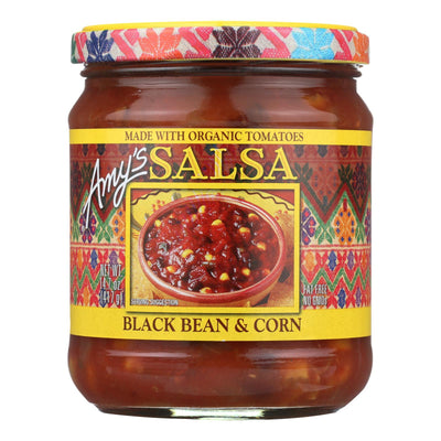 Amy's - Black Bean & Corn Salsa - Made With Organic Ingredients - Case Of 6 - 14.7 Oz - Orca Market