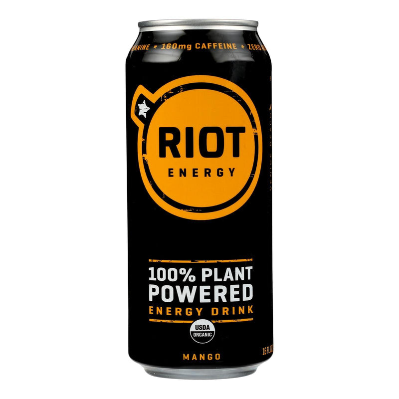 Riot Energy - Enrg Drink Mango - Case Of 12-16 Oz - Orca Market