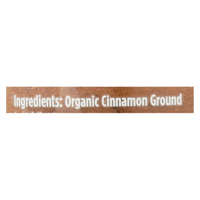 Spicely Organics - Organic Cinnamon - Ground - Case Of 3 - 1.4 Oz. - Orca Market