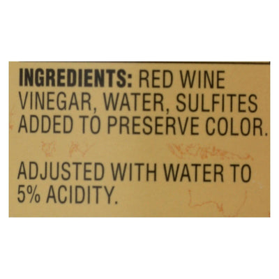 Reese Vinegar - Red Wine - Case Of 6 - 12.7 Fl Oz - Orca Market