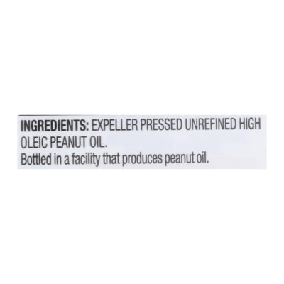 Spectrum Naturals Unrefined Peanut Oil - Case Of 12 - 16 Fl Oz. - Orca Market