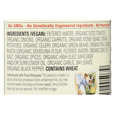 Amy's - Organic Low Fat Minestrone Soup - Case Of 12 - 14.1 Oz - Orca Market