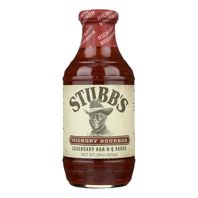 Stubb's Bbq Sauce - Hickory Bourbon - Case Of 6 - 18 Fl Oz. - Orca Market