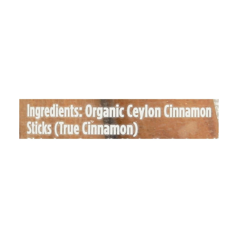 Spicely Organics - Organic Cinnamon Ceylon - Sticks - Case Of 3 - 6 Count - Orca Market