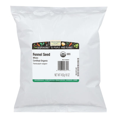 Frontier Herb Fennel Seed Organic Whole - Single Bulk Item - 1lb - Orca Market