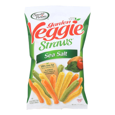 Sensible Portions Garden Veggie Straws - Sea Salt - Case Of 12 - 5 Oz. - Orca Market