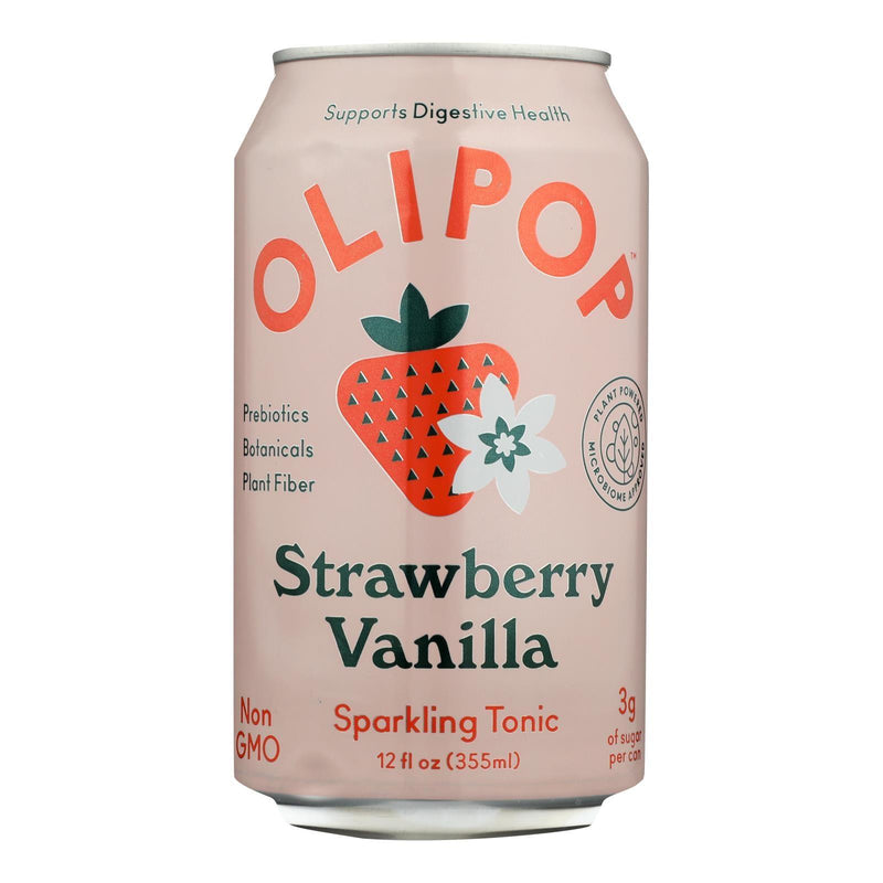 Olipop - Sparkling Tonic Strawberry Vanilla - Case Of 12-12 Fz - Orca Market