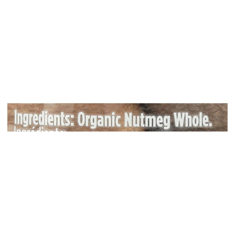 Spicely Organics - Organic Nutmeg - Whole - Case Of 3 - 1.4 Oz. - Orca Market