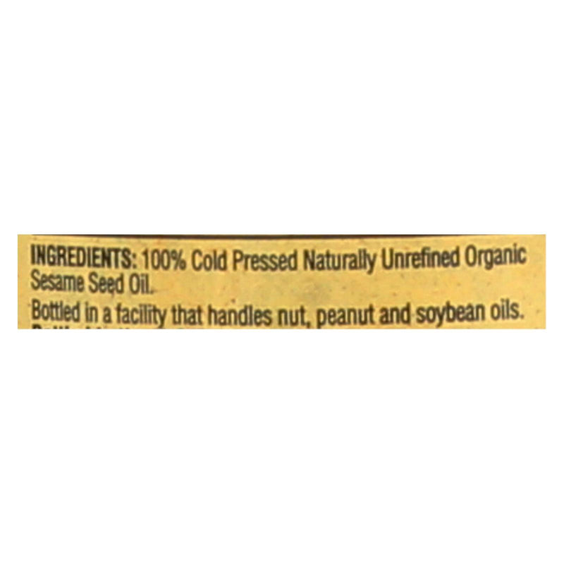 Napa Valley Naturals Organic Cold Pressed Sesame Oil - Case Of 12 - 12.7 Fl Oz. - Orca Market