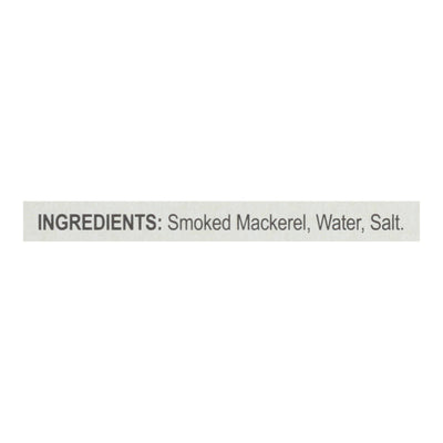 Bar Harbor - Mackerel Fillets Wild Smoked - Case Of 12-6.7 Oz - Orca Market