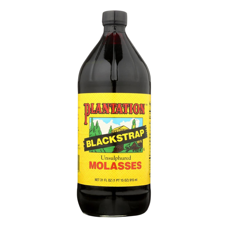 Plantation Blackstrap Molasses Syrup - Unsulphured - Case Of 12 - 31 Fl Oz. - Orca Market