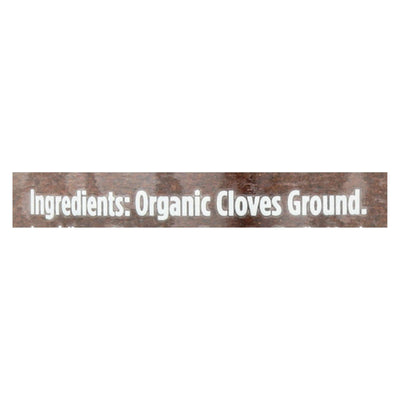 Spicely Organics - Organic Cloves - Ground - Case Of 3 - 1.6 Oz. - Orca Market