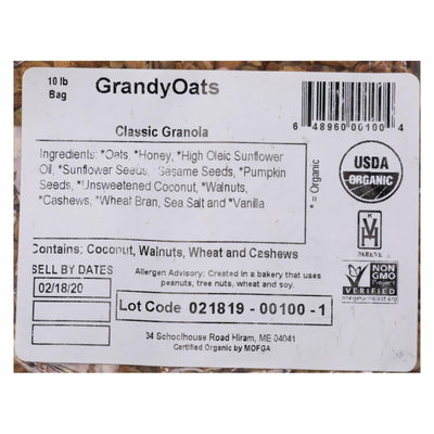 Grandy Oats Granola Classic - Single Bulk Item - 10lb - Orca Market