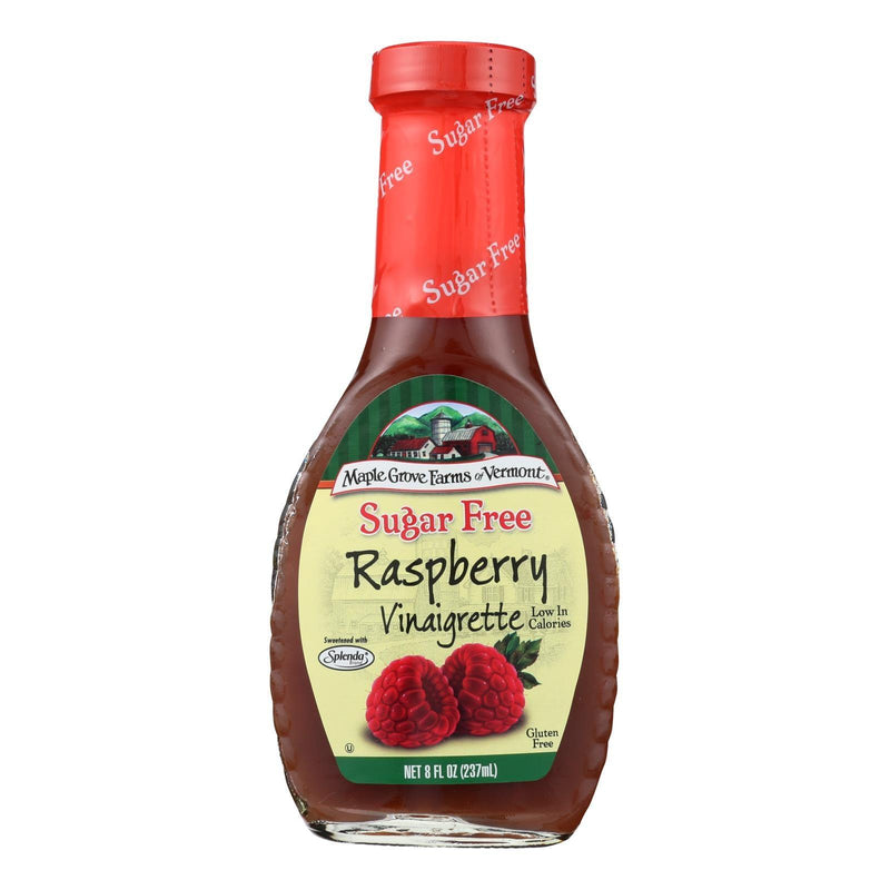 Maple Grove Farms - Sugar Free Salad Dressing - Raspberry Vinaigrette - Case Of 12 - 8 Oz. - Orca Market