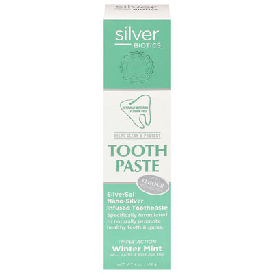 Silver Biotics - Toothpaste Winter Mint - 1 Each-4 Oz - Orca Market