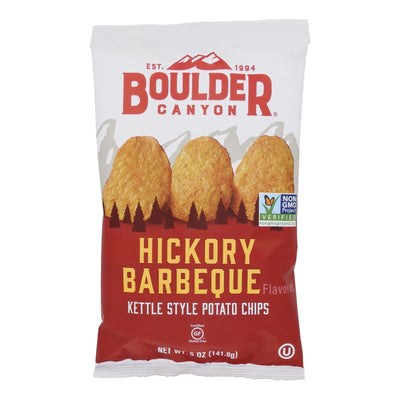 Boulder Canyon - Kettle Chips - Hickory Barbeque - Case Of 12 - 5 Oz. - Orca Market