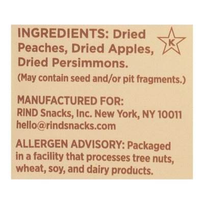 Rind Snacks - Dried Fruit Blend Orchard - Case Of 12 - 3 Oz - Orca Market