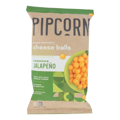 Pipcorn - Cheese Balls Jalapeno Chd - Case Of 12-4.5 Oz - Orca Market