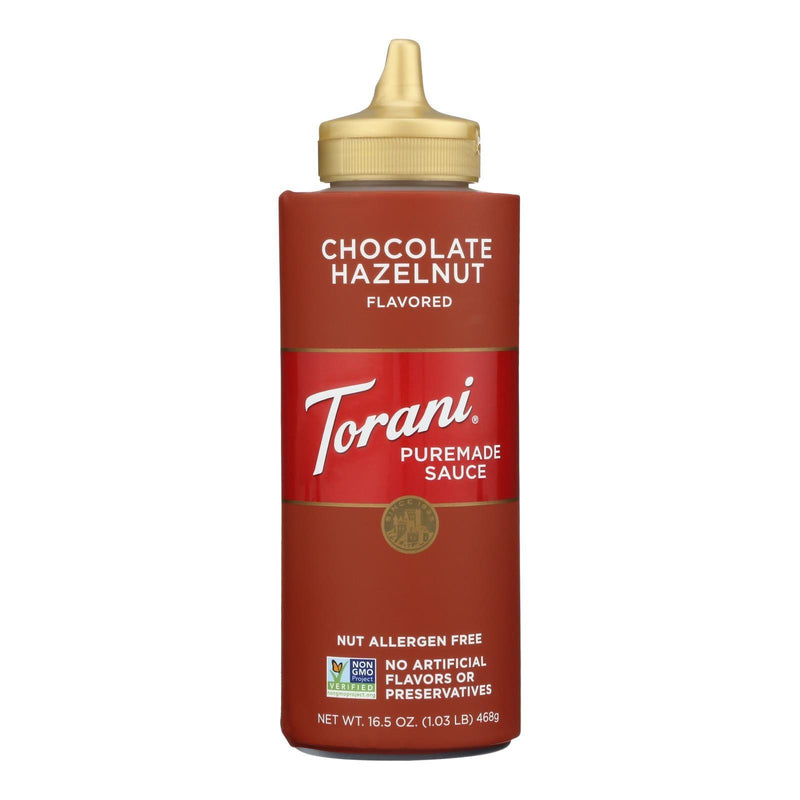 Torani - Sauce Puremade Chocolate Hazelnut - Case Of 4-16.5 Ounce