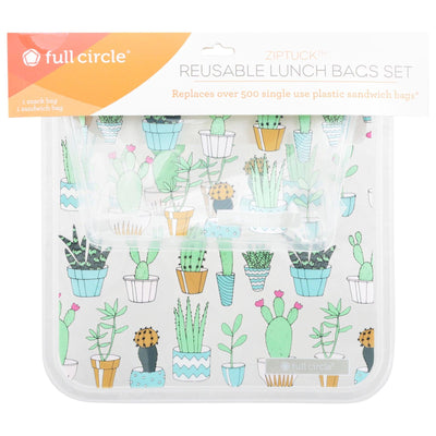 Full Circle Home - Lunch Bag Cactus - Case Of 12 - 2 Ct - Orca Market