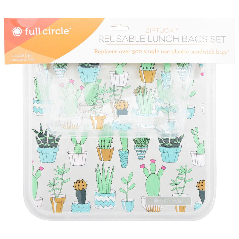 Full Circle Home - Lunch Bag Cactus - Case Of 12 - 2 Ct - Orca Market