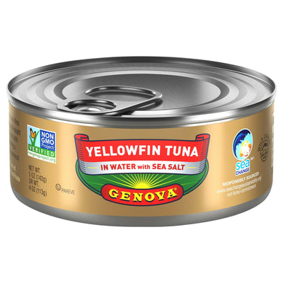 Genova - Ylwfin Tuna Water W/ Sea Salt - Case Of 12-5 Oz - Orca Market