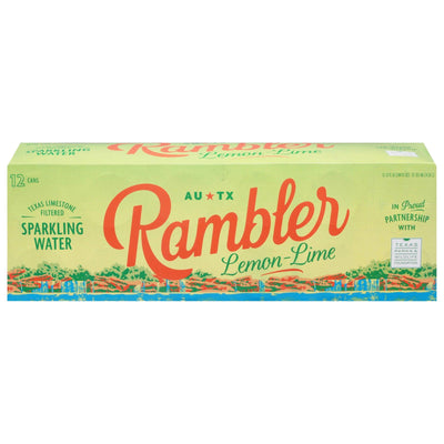 Rambler - Water Sparkling Lemon Lime - Case Of 2-12/12 Fz - Orca Market