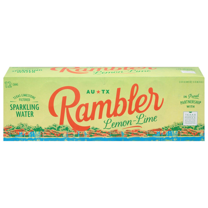 Rambler - Water Sparkling Lemon Lime - Case Of 2-12/12 Fz - Orca Market