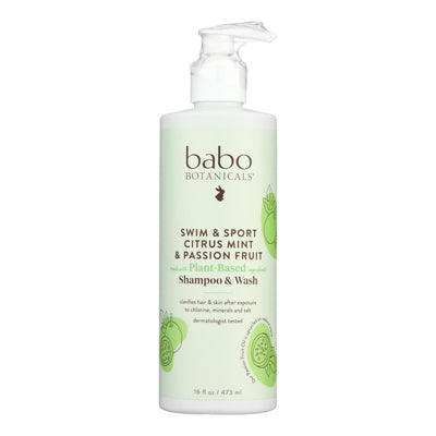 Babo Botanicals - Shampoo &wash Swim & Sport - 1 Each 1-16 Fz - Orca Market