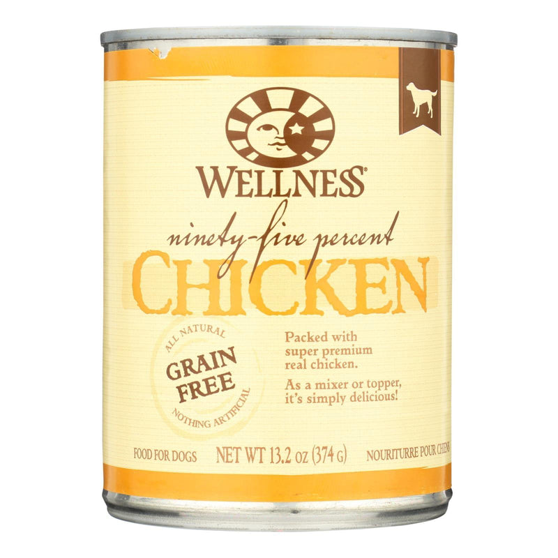 Wellness Dog Canned Food - 95% Chicken - Case Of 12 - 13.2 Oz. - Orca Market