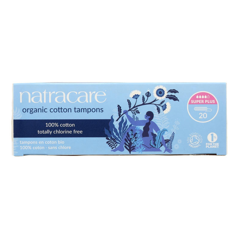 Natracare 100% Organic Cotton Tampons - Super Plus - 20 Pack - Orca Market