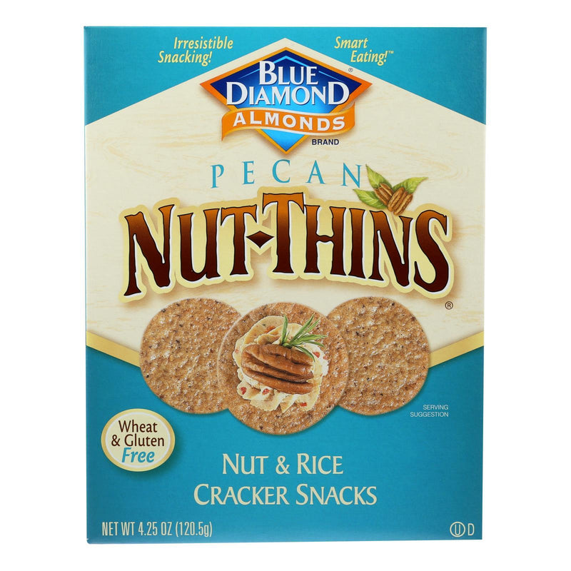 Blue Diamond - Nut Thins - Pecan - Case Of 12 - 4.25 Oz. - Orca Market