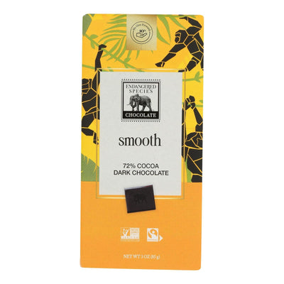 Endangered Species Natural Chocolate Bars - Dark Chocolate - 72 Percent Cocoa - 3 Oz Bars - Case Of 12 - Orca Market