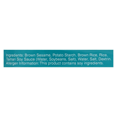 San - J Brown Rice Crackers - Sesame - Case Of 12 - 3.7 Oz. - Orca Market