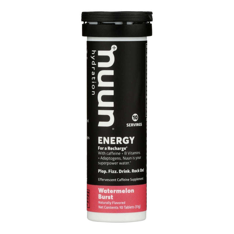 Nuun Hydration - Energy Watermelon Burst - Case Of 8 - 10 Ct - Orca Market