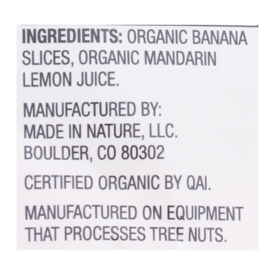 Made In Nature - Banana Dried - Case Of 6-12 Oz - Orca Market