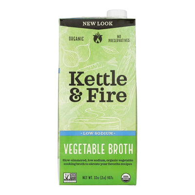 Kettle And Fire - Broth Veg Low Sodium - Case Of 6-32 Oz - Orca Market