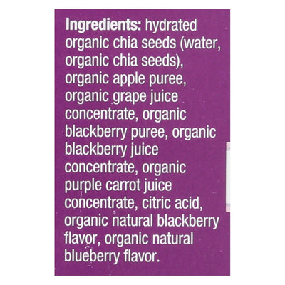 Mamma Chia Squeeze Vitality Snack - Blackberry Bliss - Case Of 6 - 3.5 Oz. - Orca Market