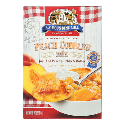 Calhoun Bend Mix - Peach Cobbler - Case Of 6 - 8 Oz - Orca Market