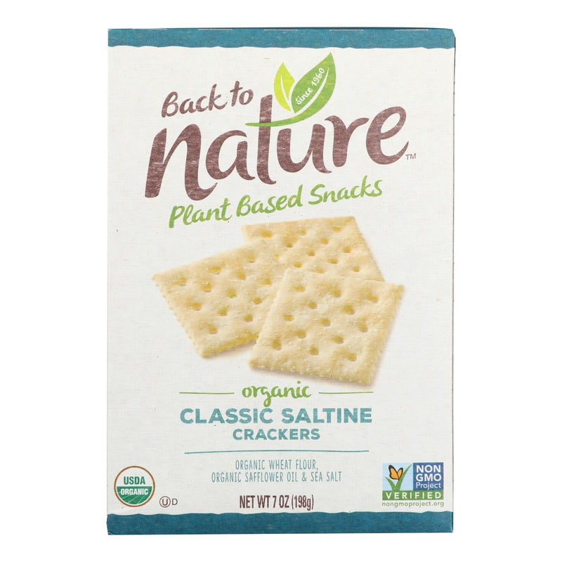 Back To Nature Crackers - Organic - Classic Saltine - 7 Oz - Case Of 6 - Orca Market