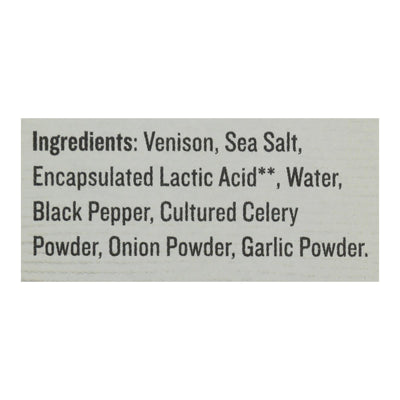 Epic - Bar Venison Sea Salt+ppr - Case Of 8-4/1.3 Oz - Orca Market