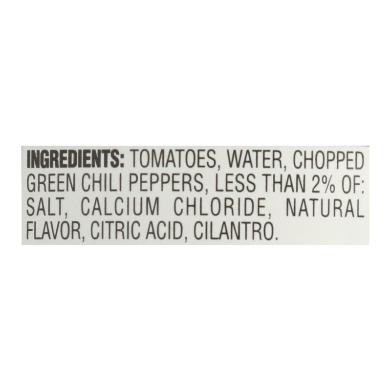 Rotel Tomatoes With Green Chilies, 10 Oz - Case Of 24 - 10 Oz - Orca Market