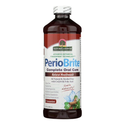 Nature's Answer - Periowash Mouthwash Alcohol-free Cinna Mint - 16 Fl Oz - Orca Market