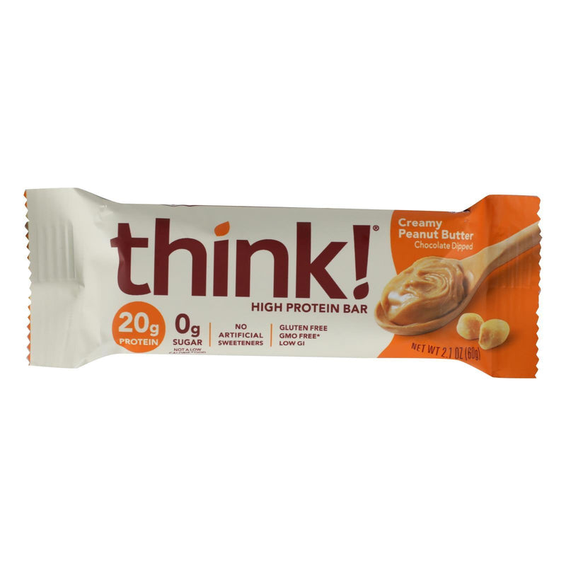 Think Products Thin Bar - Creamy Peanut Butter - Case Of 10 - 2.1 Oz - Orca Market