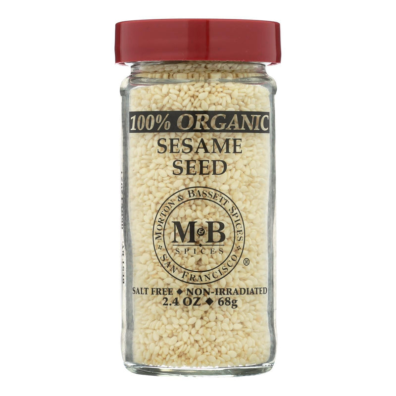 Morton And Bassett 100% Organic Seasoning - Sesame Seed - 2.4 Oz - Case Of 3 - Orca Market