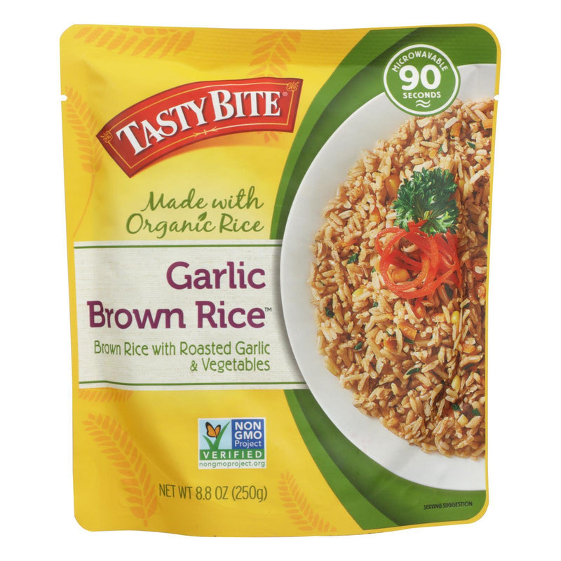 Tasty Bite Rice - Garlic Brown - 8.8 Oz - Case Of 6 - Orca Market