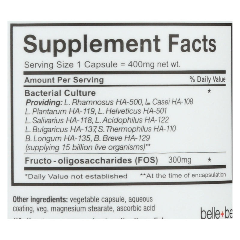 Belle And Bella Ultra 10 Probiotic - Maximum Strength - 30 Capsules - Orca Market