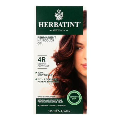 Herbatint Permanent Herbal Haircolour Gel 4r Copper Chestnut - 135 Ml - Orca Market