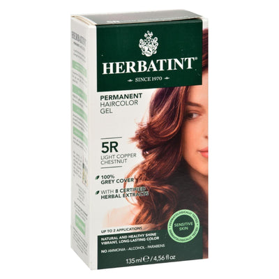 Herbatint Permanent Herbal Haircolour Gel 5r Light Copper Chestnut - 135 Ml - Orca Market